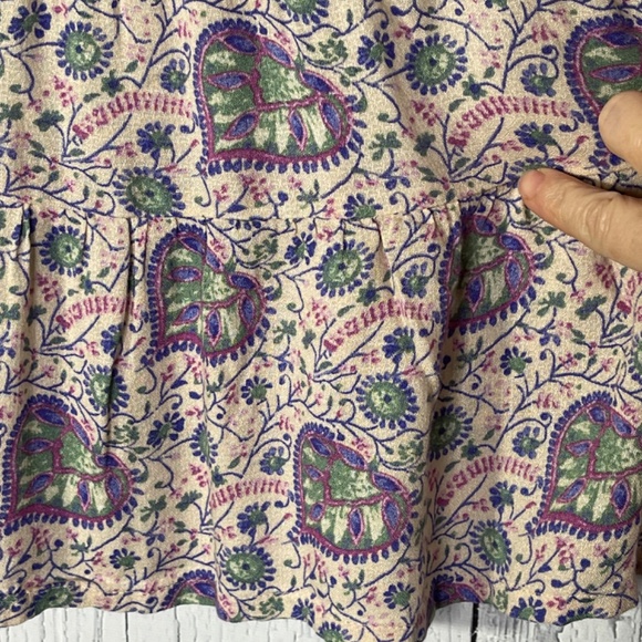 Lucky Brand Victoria Long Sleeve Baby Doll Flowy High/Low Hem Top Sz L NWT - Picture 4 of 15